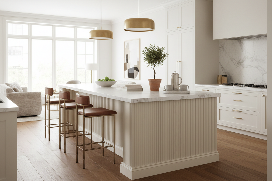The Art of Styling a Kitchen Island Skirt for High-End Charm