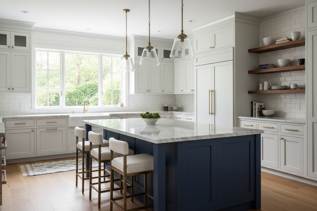 Elevate Your Space With A Different Colored Island