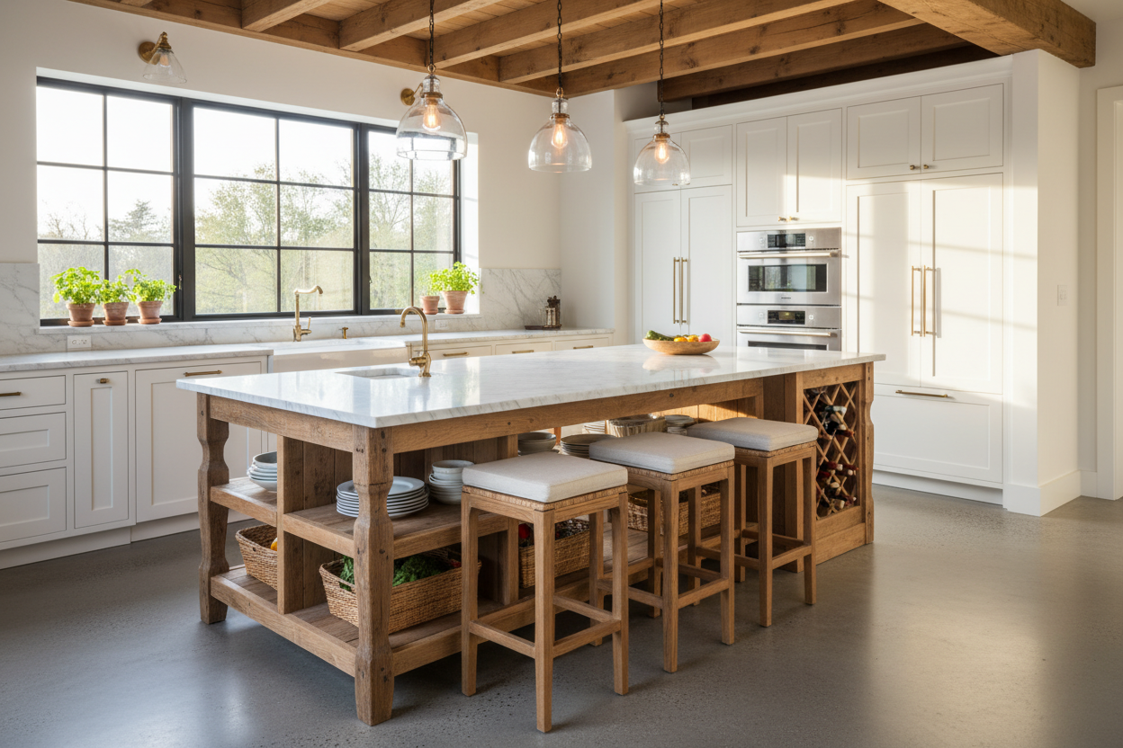 Create Bespoke Luxury: How to Make a Kitchen Island Out of a Table