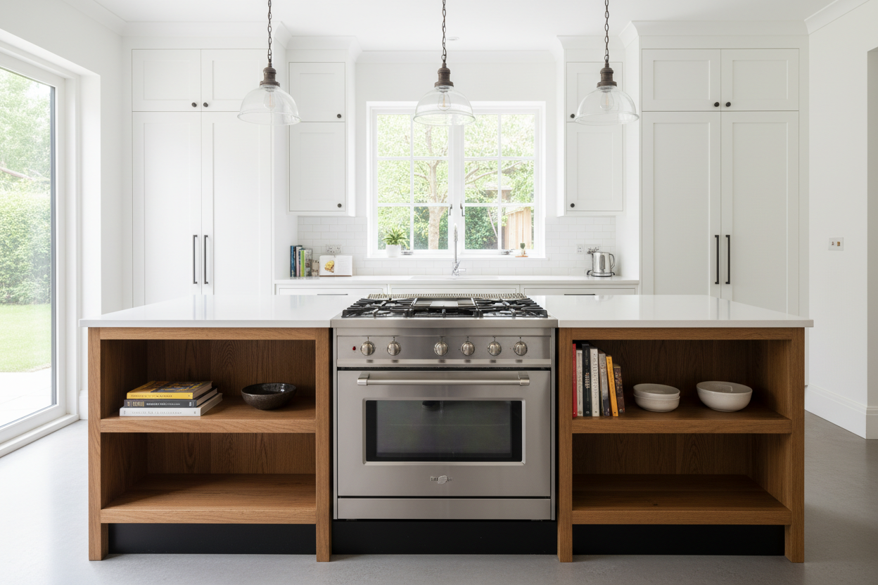 Design a Custom Kitchen Island with Slide-In Range Like a Pro