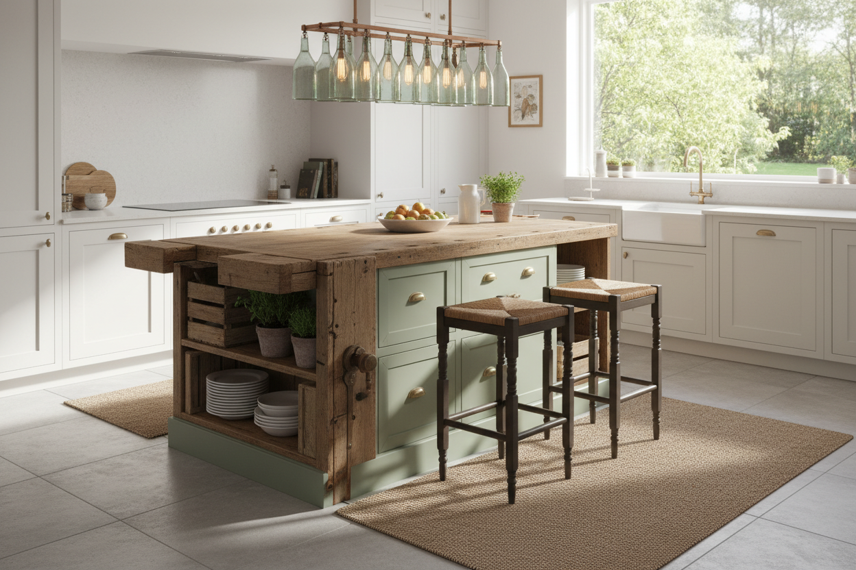 Create a Bespoke Look With a Refurbished Kitchen Island