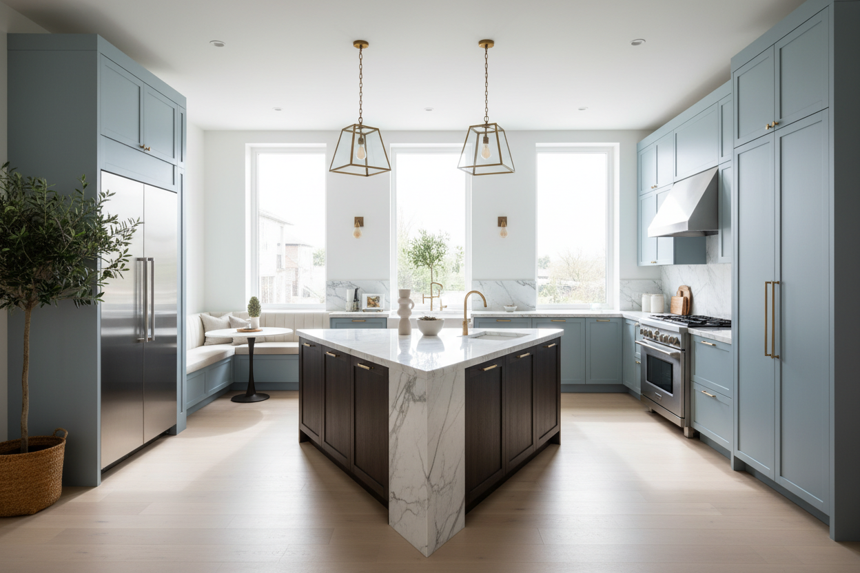 Why Triangle Kitchen Island Designs Solve Awkward Layouts
