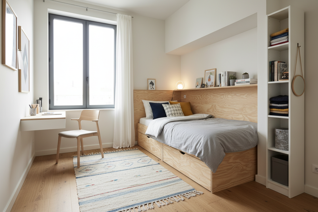 Fit an IKEA Small Bed into Tight Spaces Perfectly