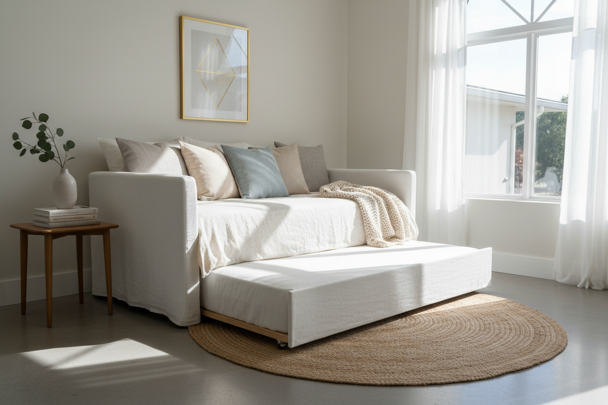 Elevate Your Guest Room With This Linen Daybed Styling Guide