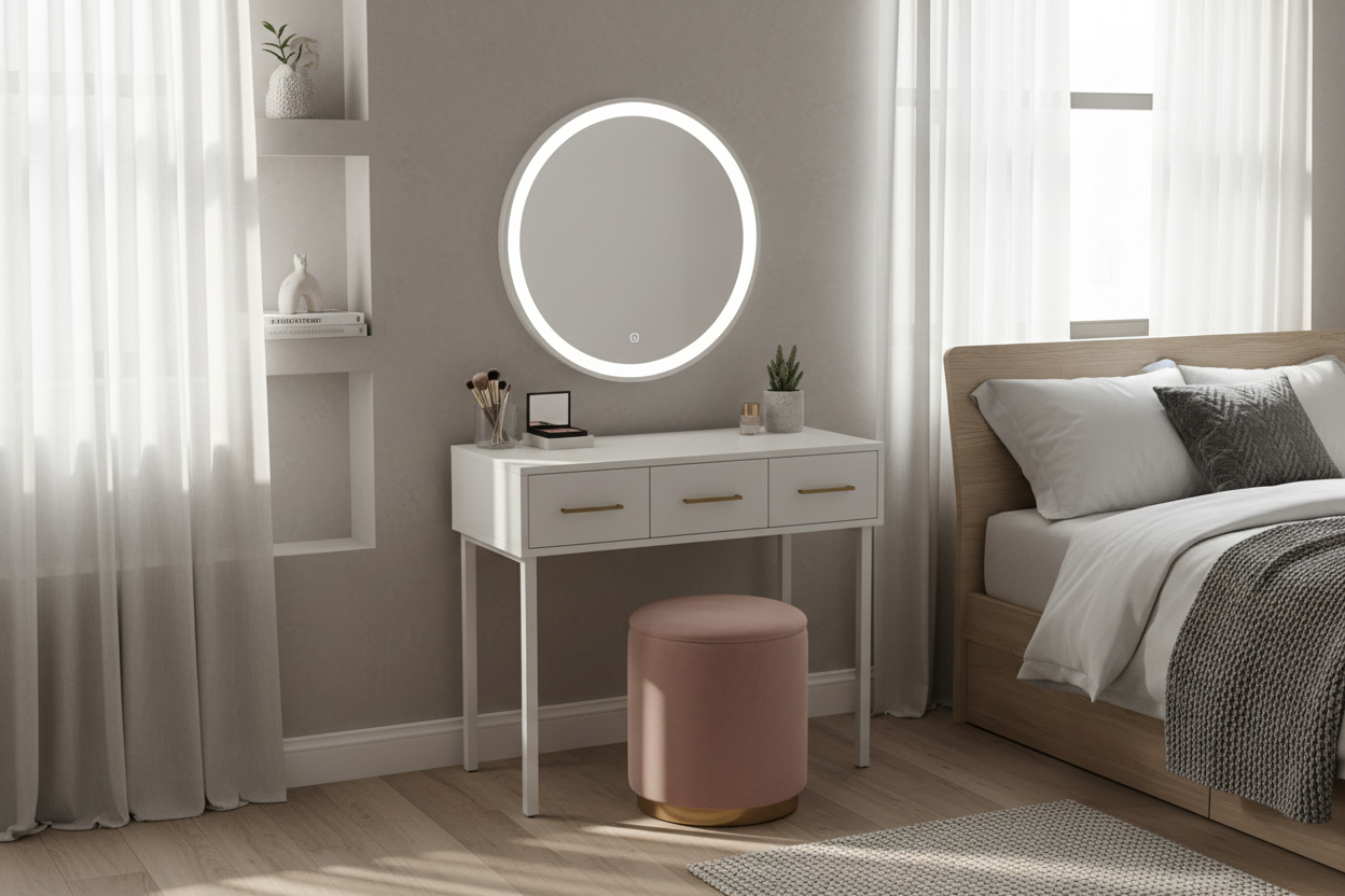 Mastering Small Spaces with a 24 Inch Makeup Vanity