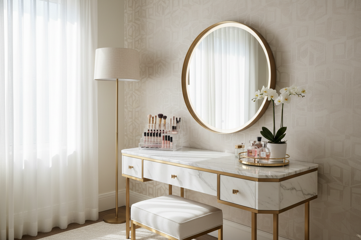 How to Decorate My Vanity for a High-End Boutique Look