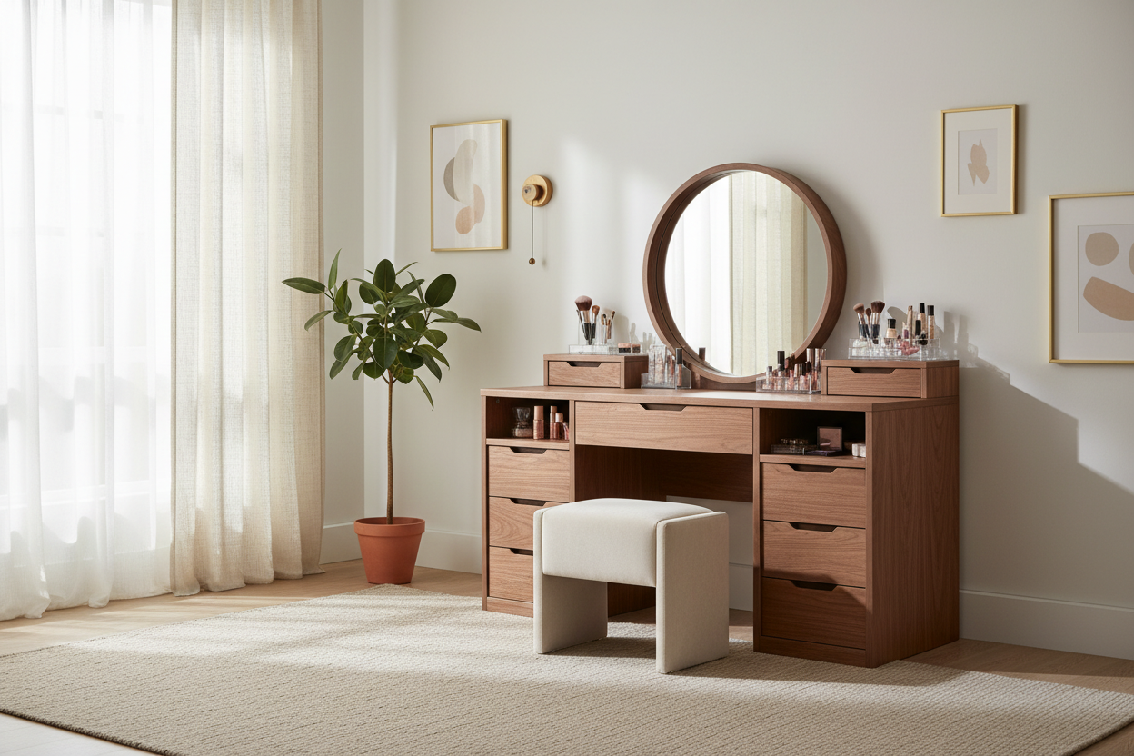 Elevate Your Routine: The Ultimate Walnut Makeup Vanity Guide