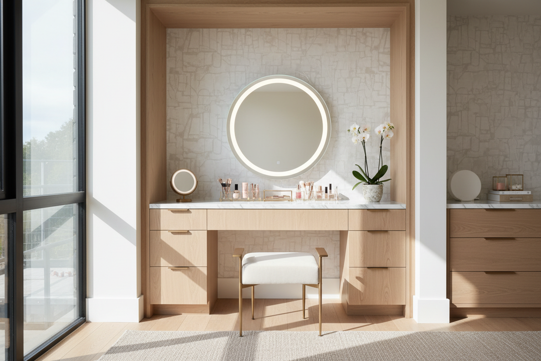 Designing a Bespoke Makeup Vanity Area for Any Bedroom Layout