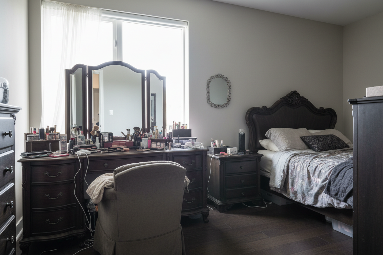 The Common Makeup Vanity for Small Spaces Layout Mistake