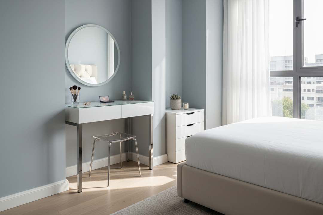 Maximize Space With A Bedroom Small Makeup Vanity