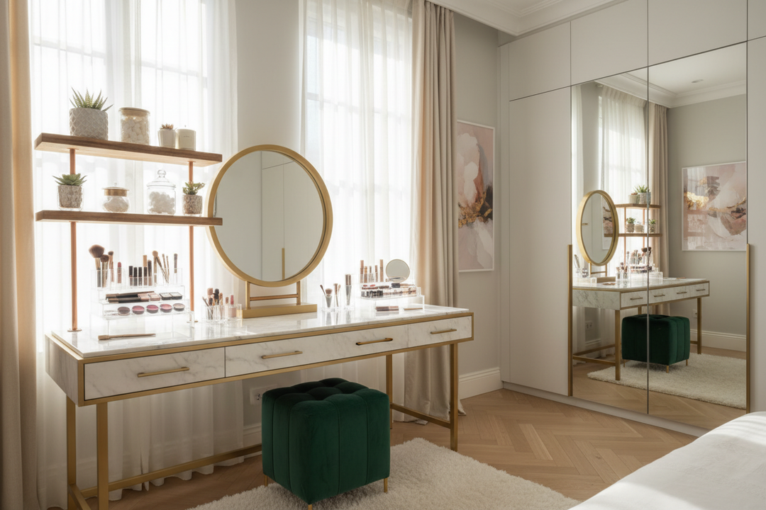Create a Luxury Beauty Suite With These DIY Makeup Room Ideas