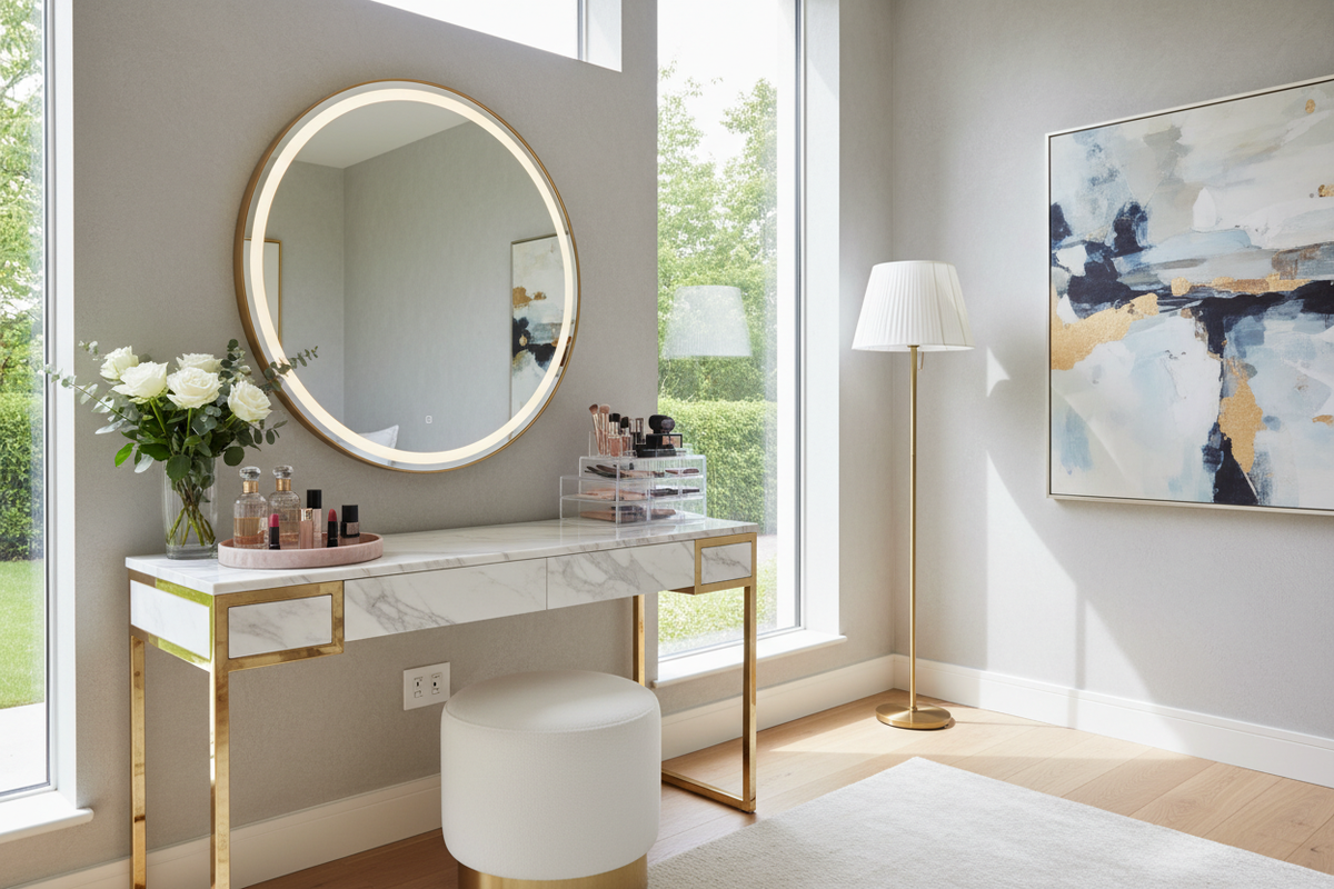 Curating a Bespoke Makeup Area Bedroom: The Designer’s Edit