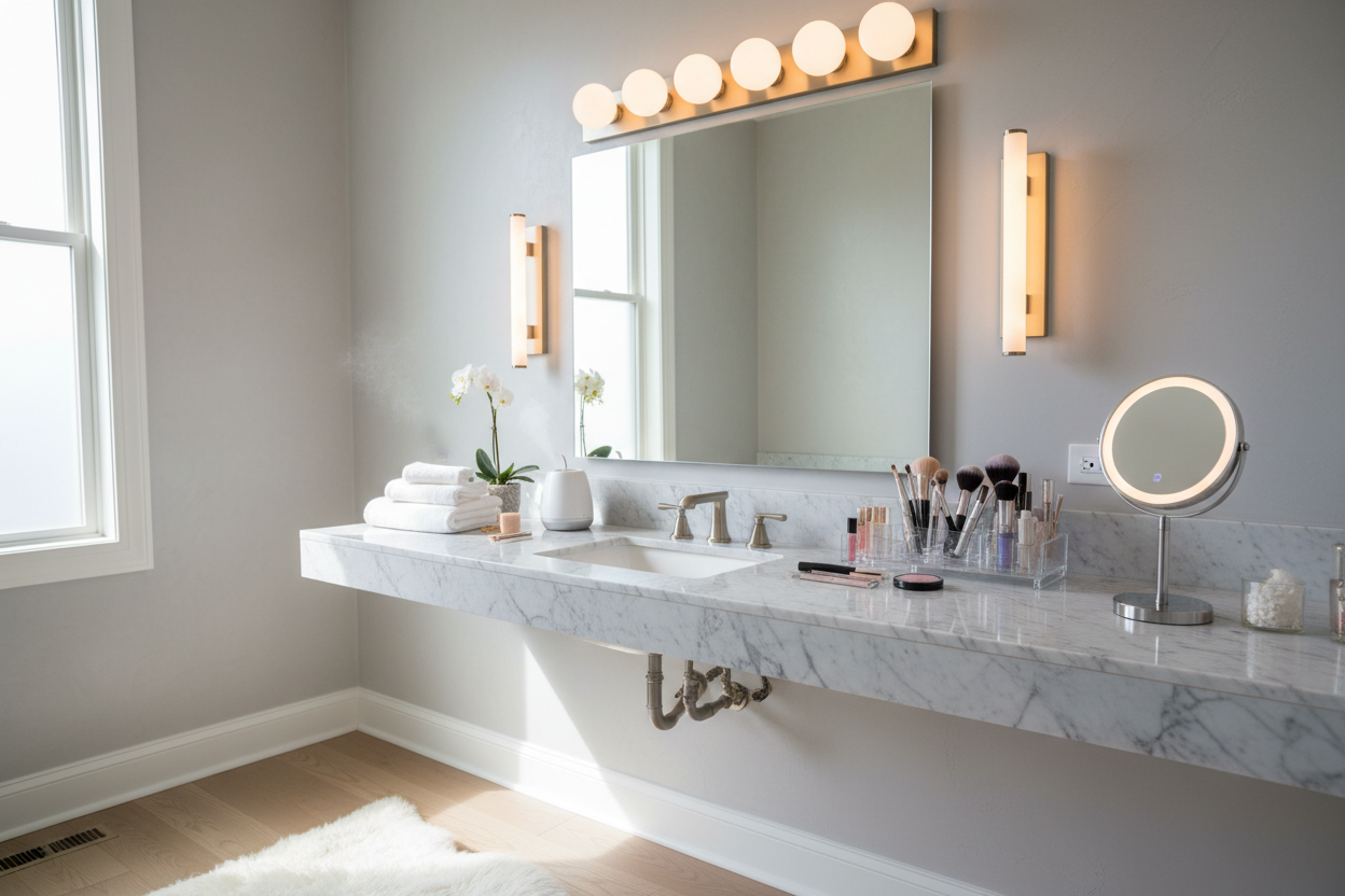 How to Style Vanity Makeup Lights for a Flawless Finish