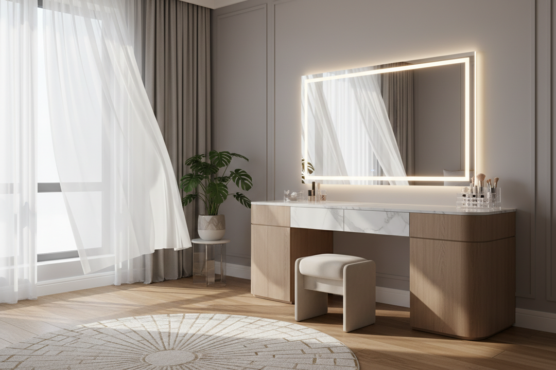 Vanity con Luz LED: Guía de Estilo para un Look de Lujo