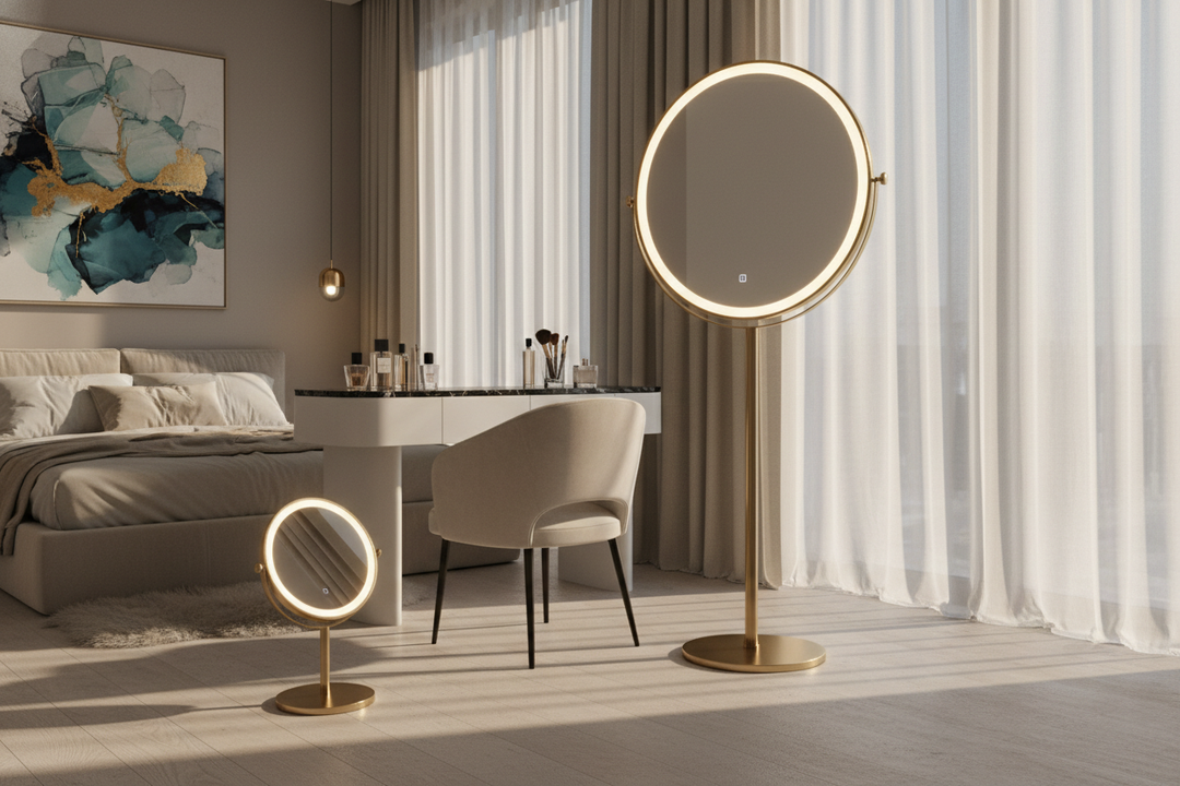 The Ultimate Guide to Styling a Floor Standing Makeup Mirror with Lights