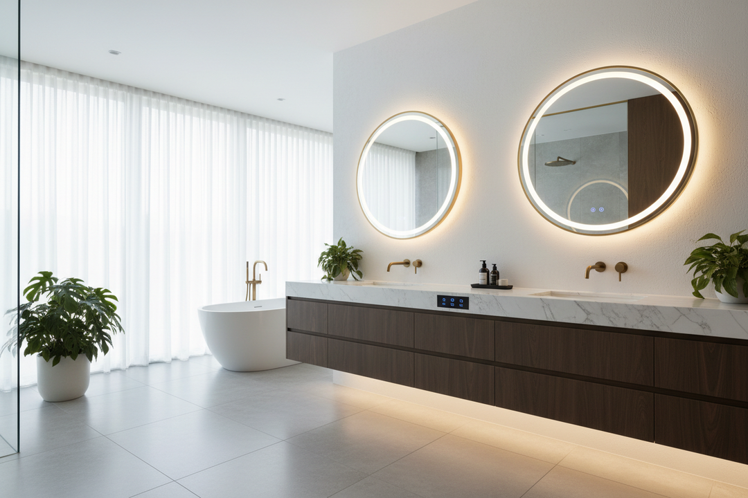 Elevate Your Master Bath With This Lights Vanity Mirror Strategy