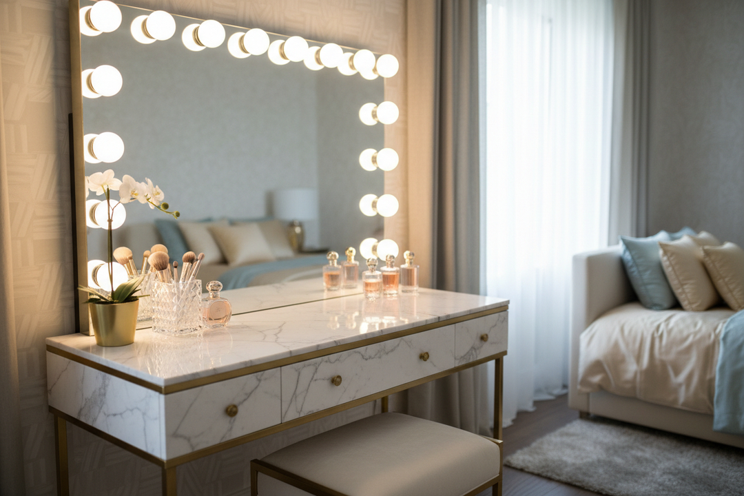 How to Style Your Vanity Bulb Mirror for a Luxury Look