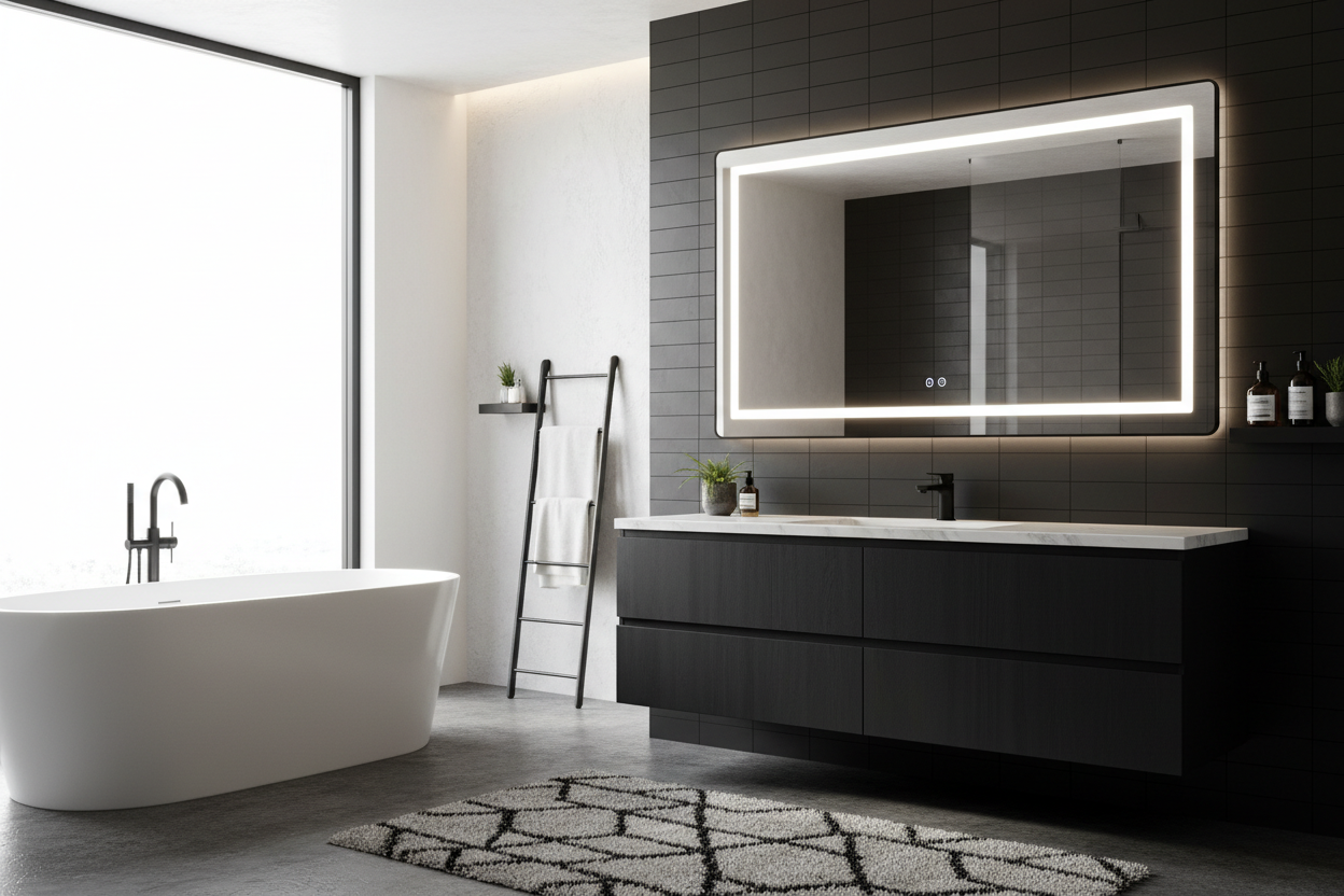 Mastering the Black Vanity Light Mirror for a Modern Bath
