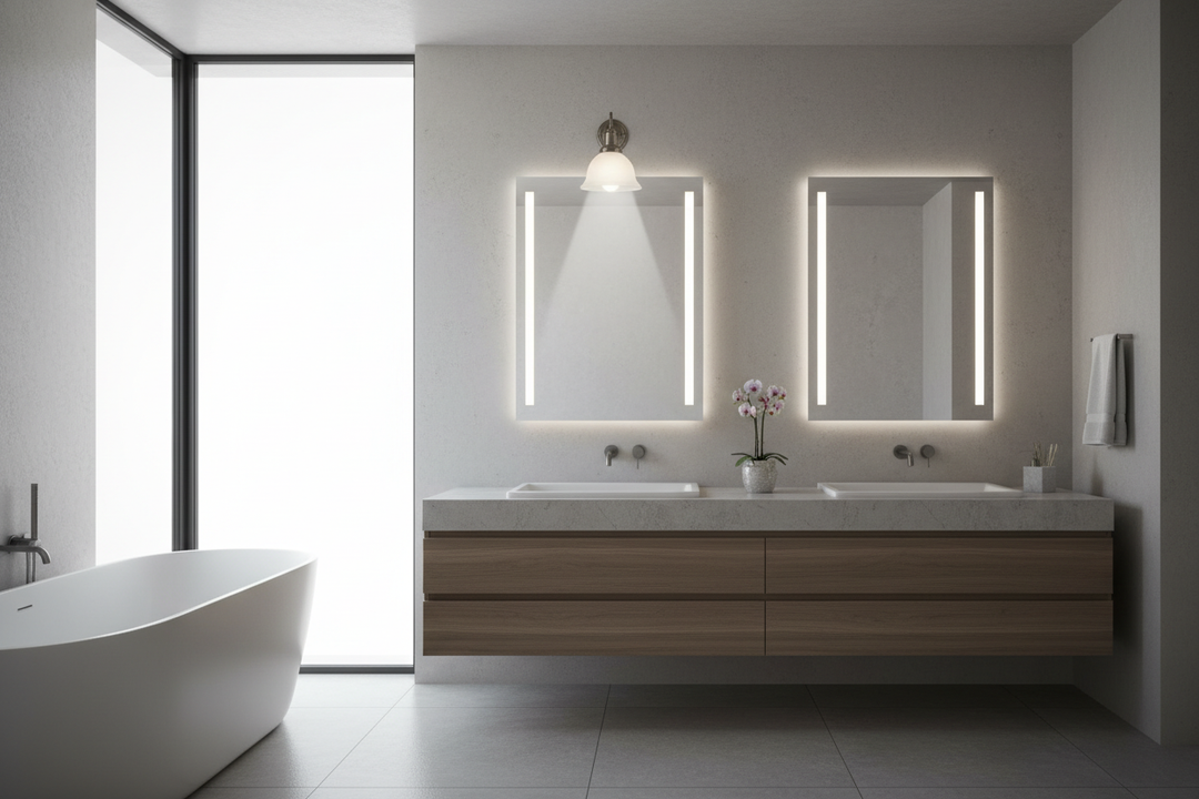 The Lighting Mistake Ruining Your Bathroom Vanity Light Mirror Look