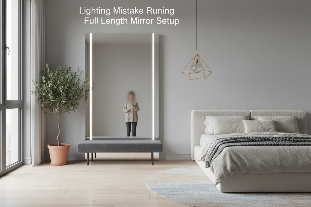 The Lighting Mistake Ruining Your Full Length Mirror Setup