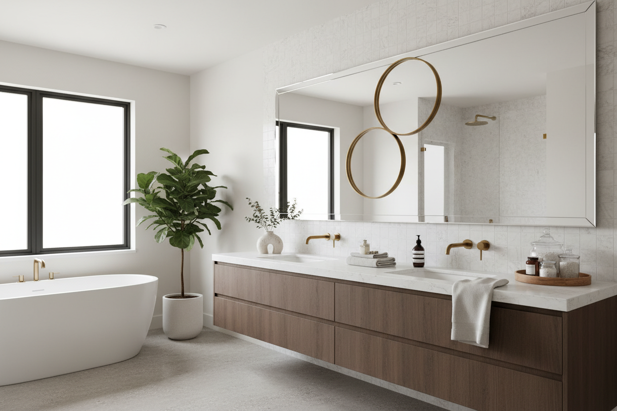 The Art of Styling a Large Mirror Vanity for Maximum Impact