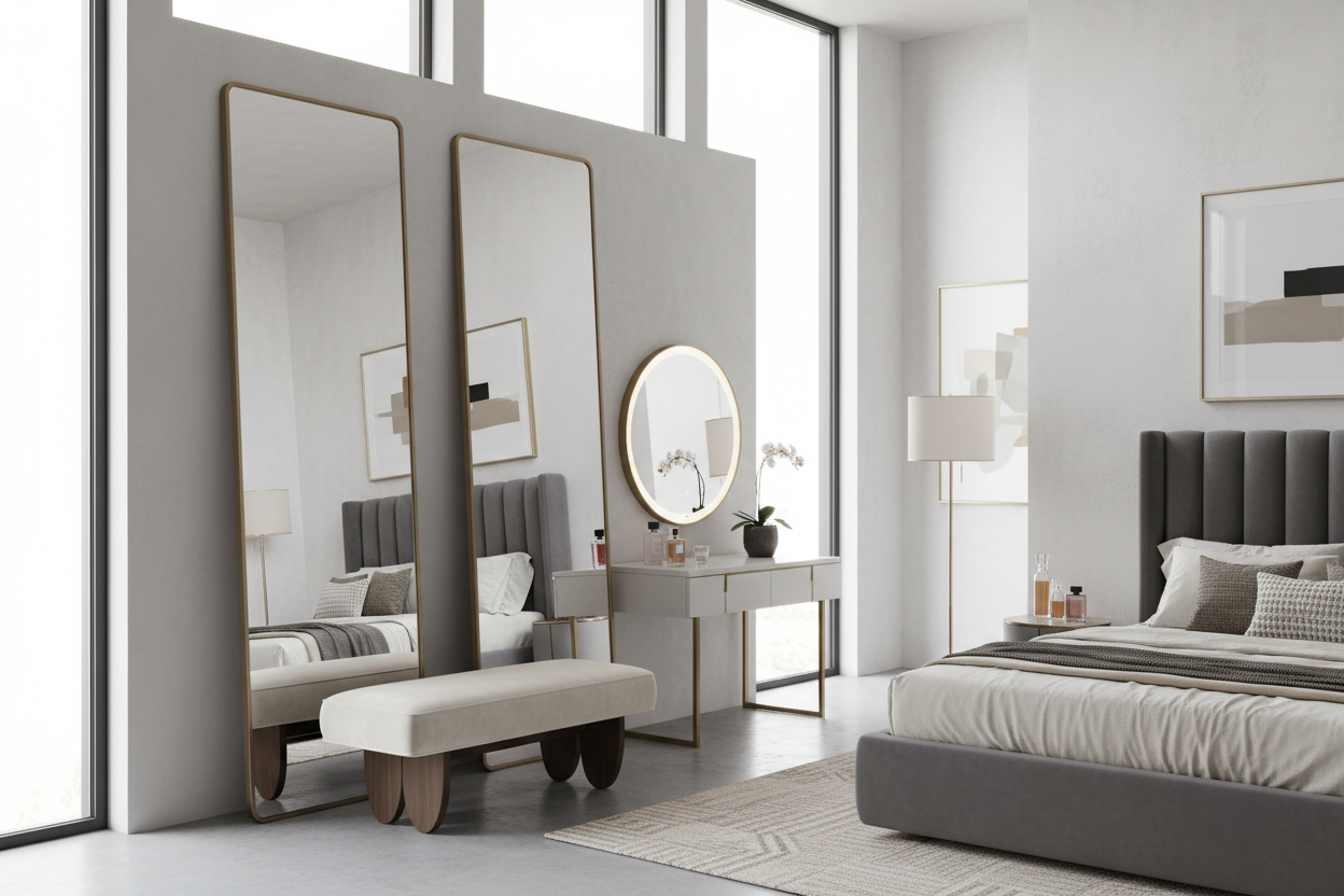 How to Style Long Dressing Mirrors for a High-End Look