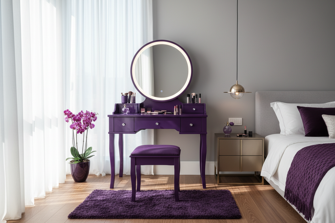 Why a Purple Vanity is the Bold Upgrade Your Room Needs