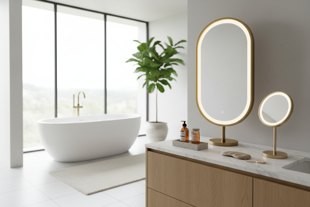 How to Style a Stand Up Vanity Mirror for a Luxury Look