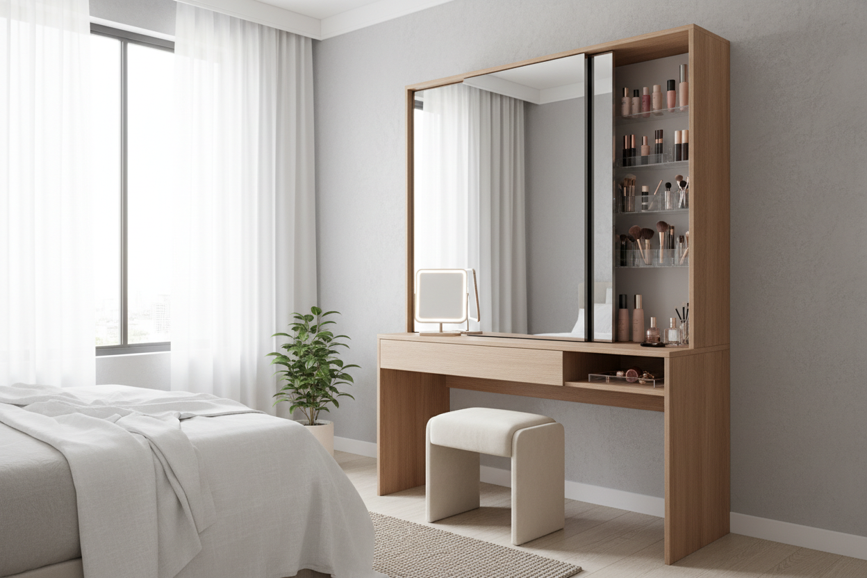 Why Your Small Space Needs a Sliding Mirror Vanity