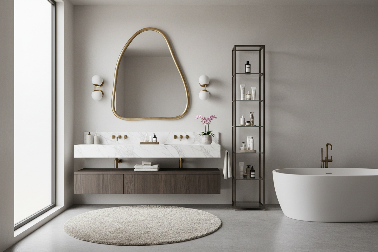 How to Style a Statement Mirror for a Luxury Bath Look