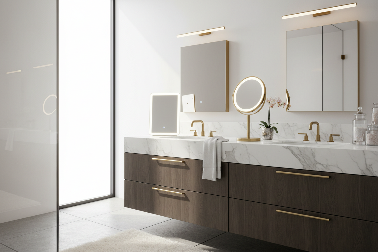 Elevate Your Bath With The Perfect Vanity Countertop Mirror