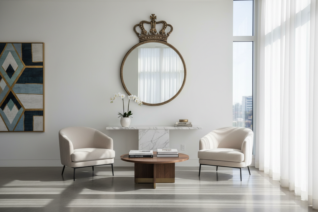 Elevate Your Interiors With The Timeless Crown Mirror