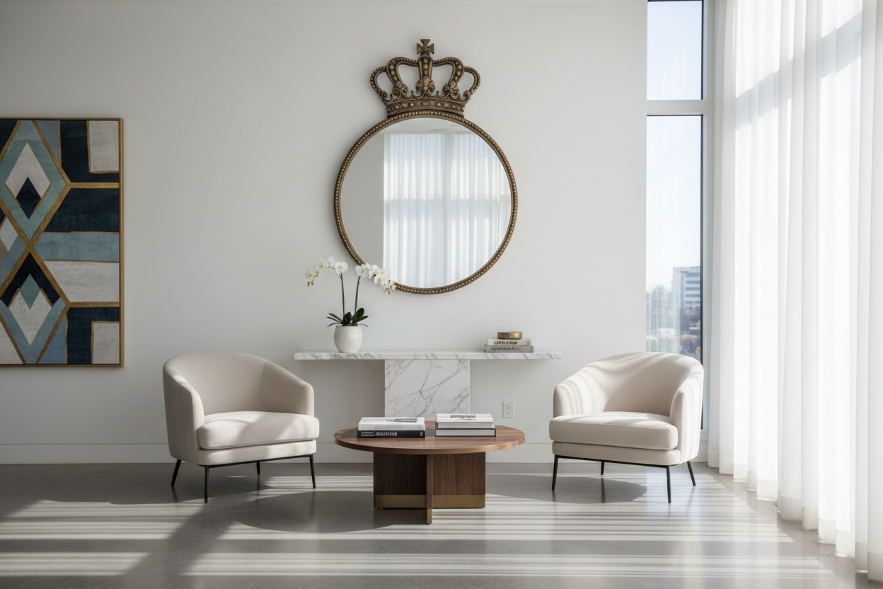 Elevate Your Interiors With The Timeless Crown Mirror