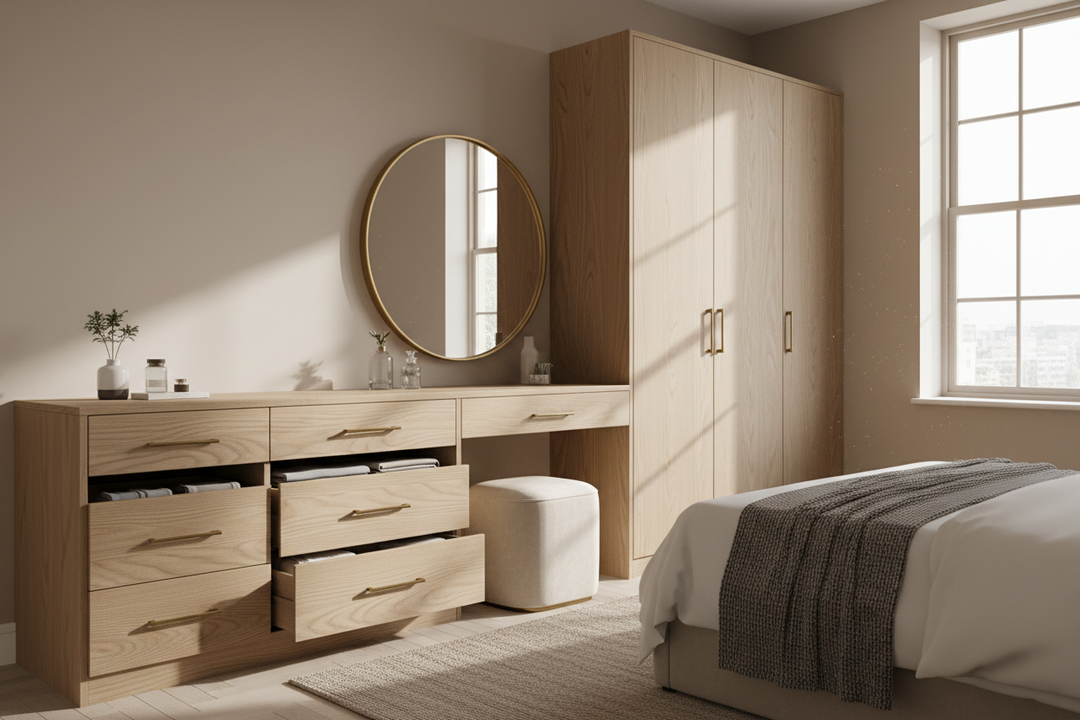 Why a Dresser and Vanity Combo Is the Ultimate Bedroom Hack