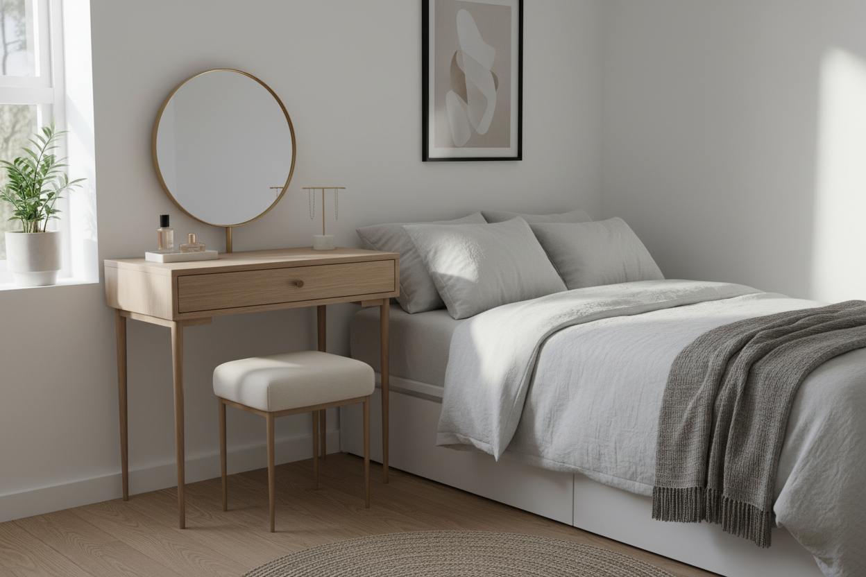Small Desk Vanity Design: Making Tight Bedrooms Work