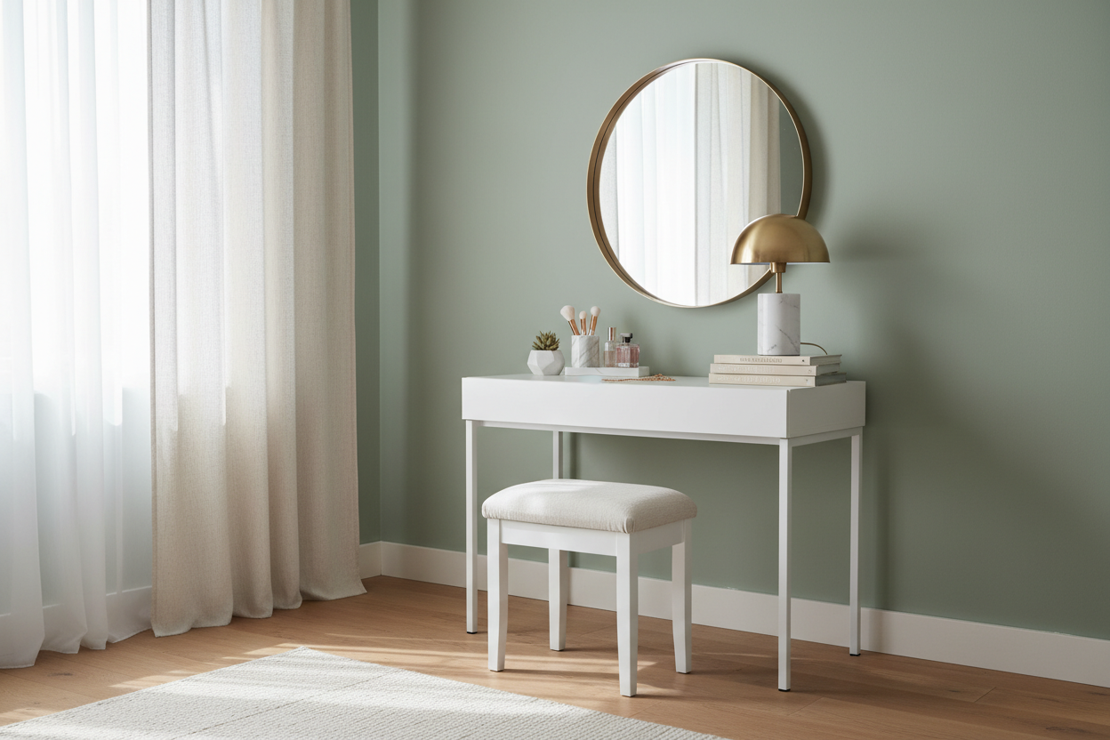 How to Style a Cheap Vanity Desk for a High-End Look