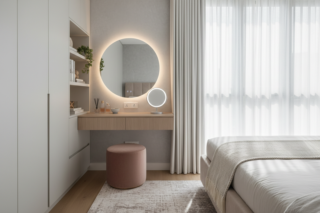 Small Vanity Desk With Mirror: How to Make Tight Spaces Work