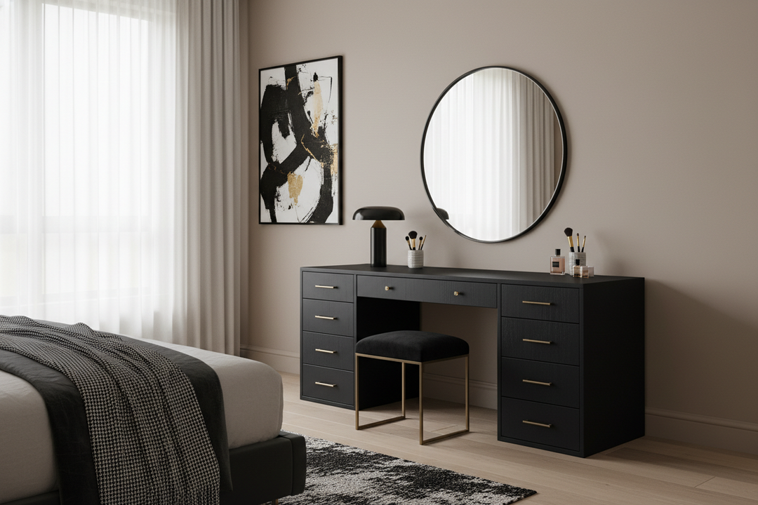 Black Vanity Makeup Desk: Why Designers Love This Bold Move