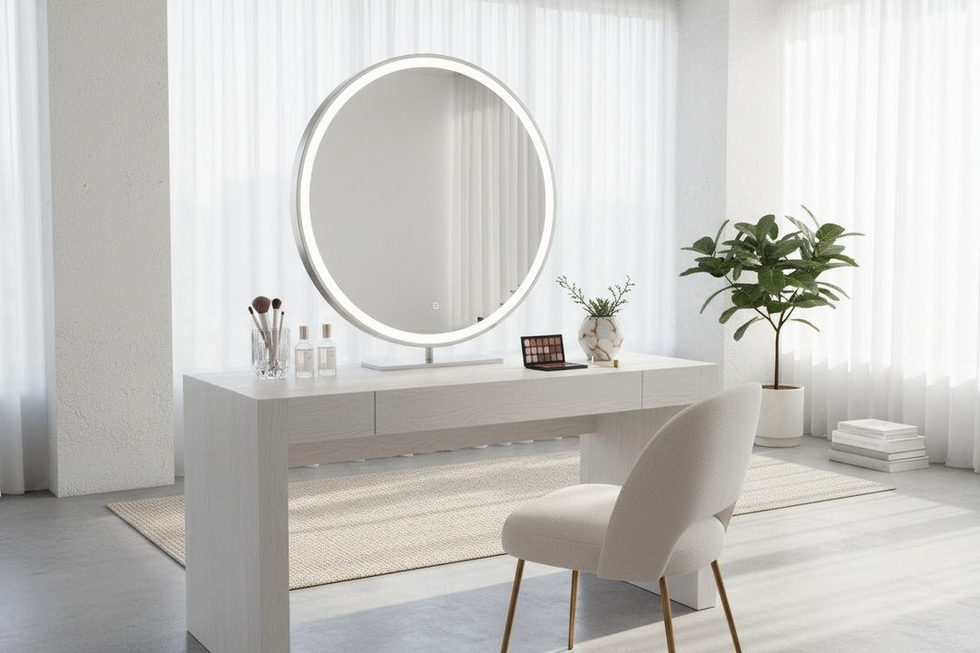Desk Makeup Mirror Setup: How to Build a High-End Vanity