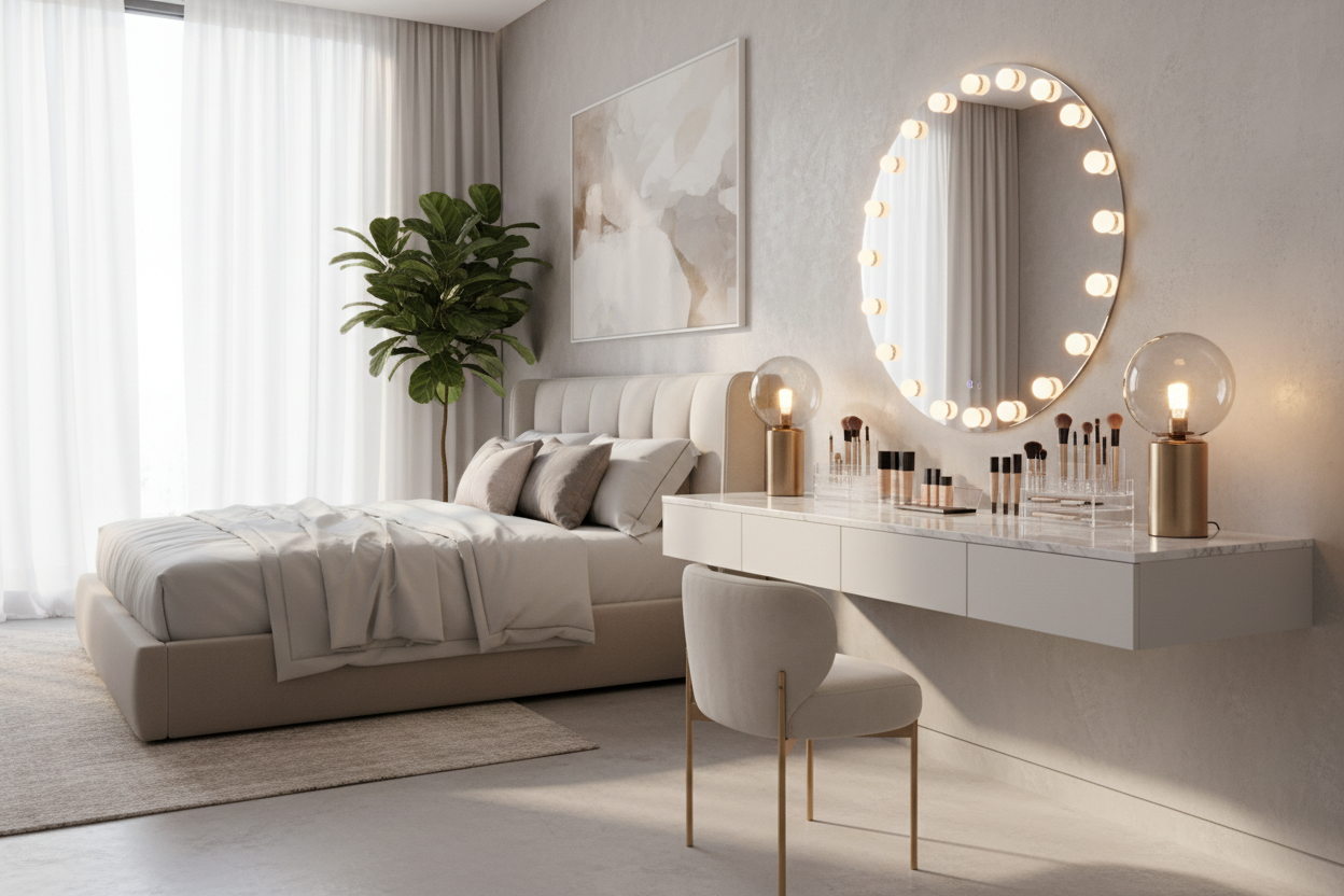 Why Your Vanity Desk With Lights Looks Cheap (And How to Fix It)