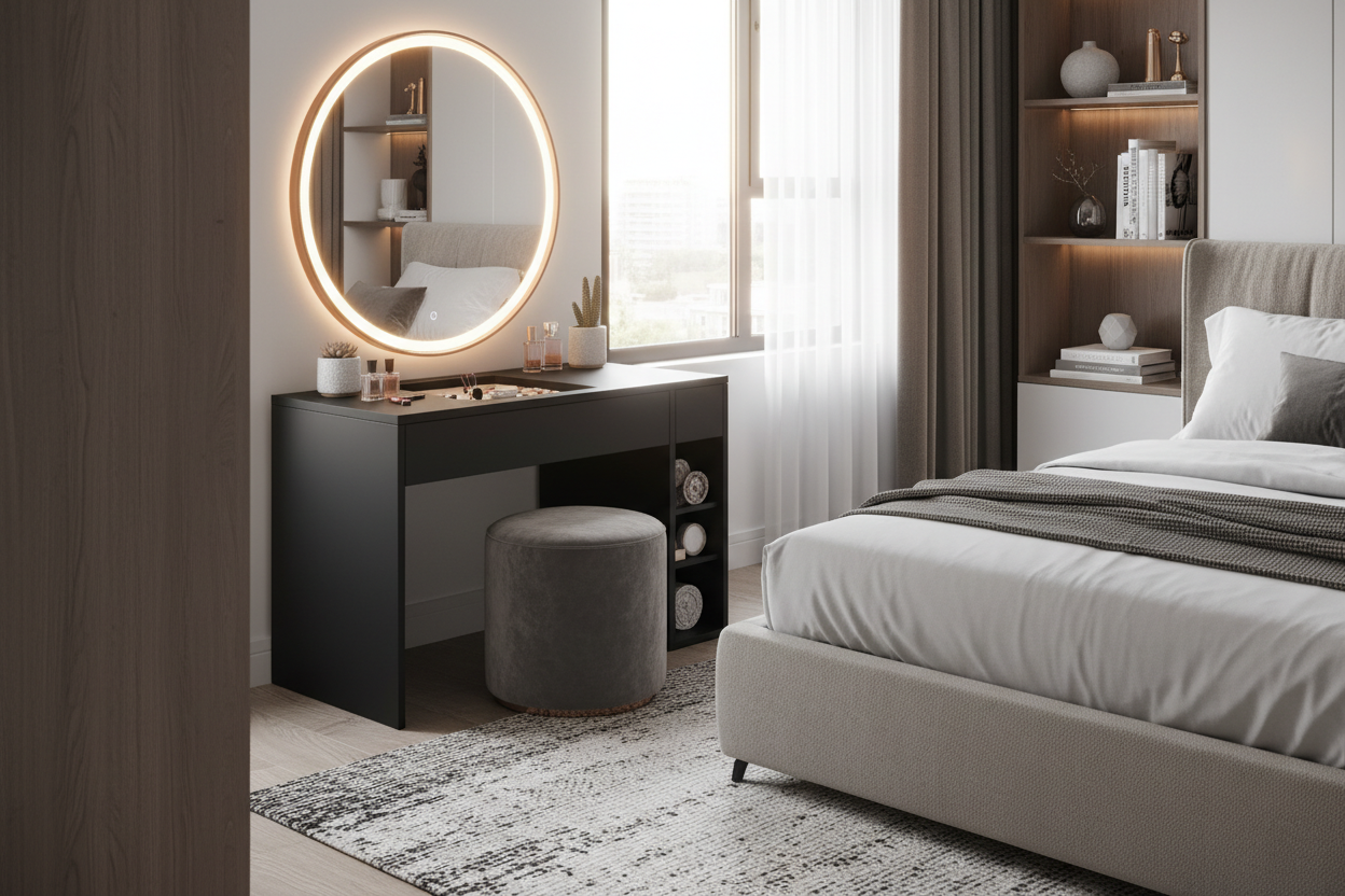 Corner Vanity Table With Lighted Mirror: Is It Worth the Space?