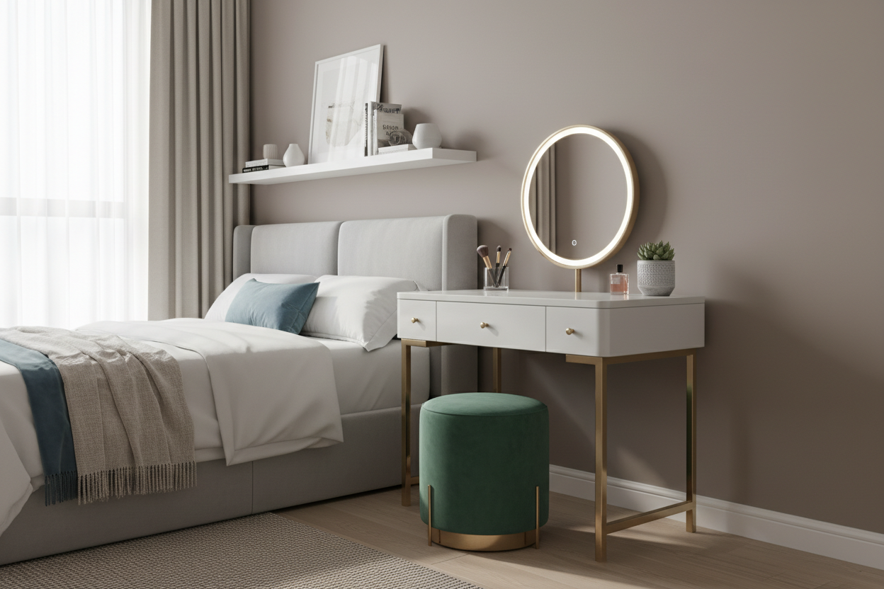 Vanity Table and Chair: How to Make It Work in Small Bedrooms