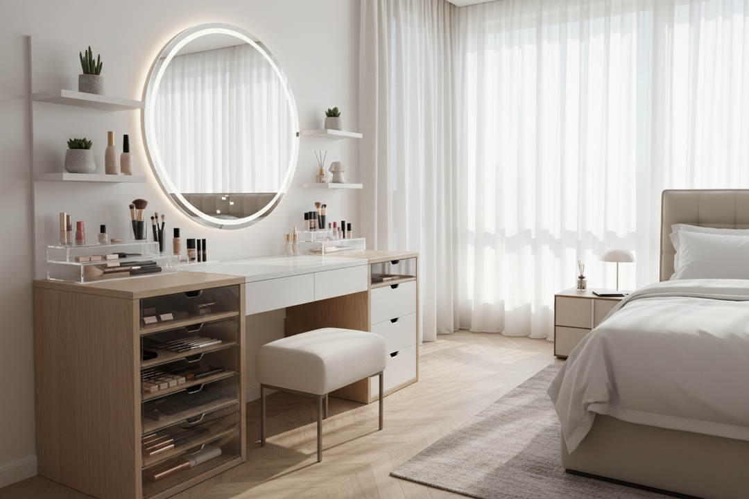 Dressing Table with Makeup Storage: Stop Buying Clunky Vanities
