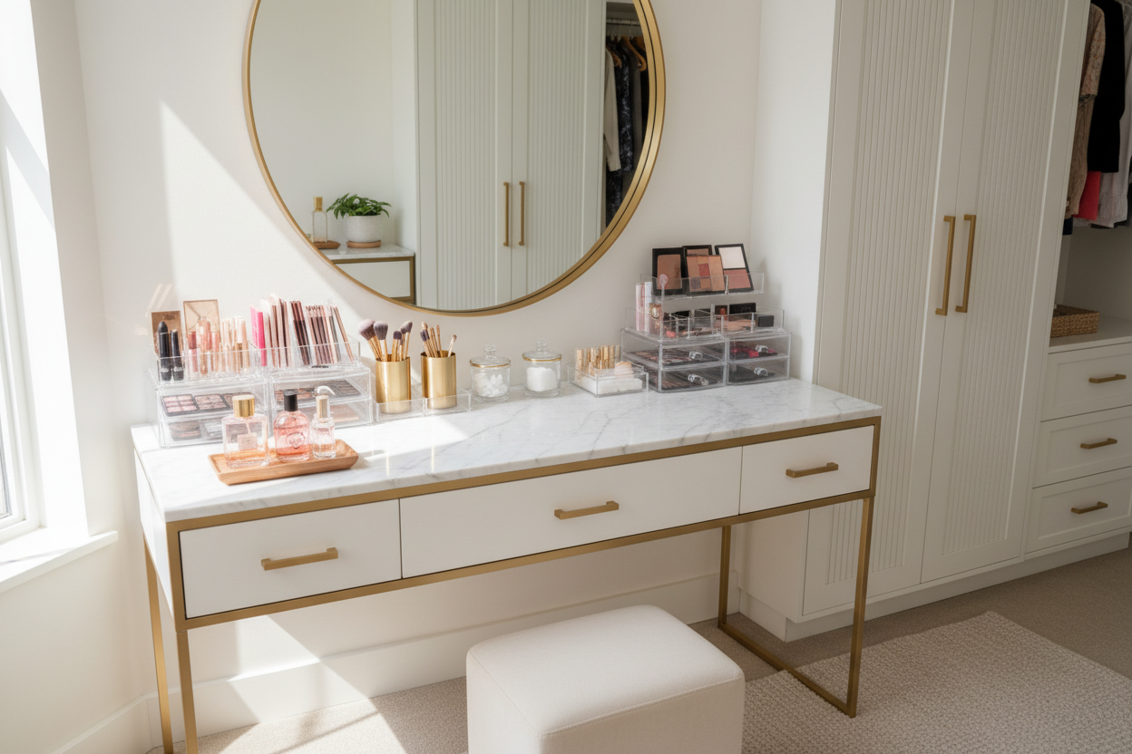 Makeup Vanity Organization Ideas That Actually Stay Tidy