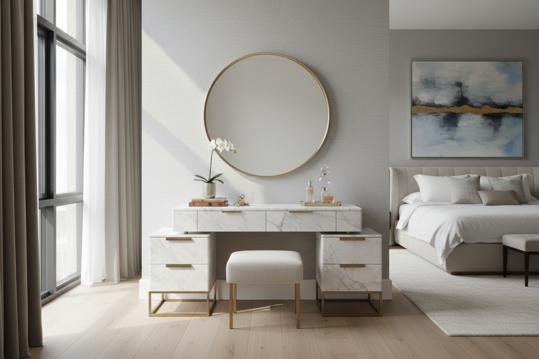 Dressing Table and Mirror: Styling for a High-End Look