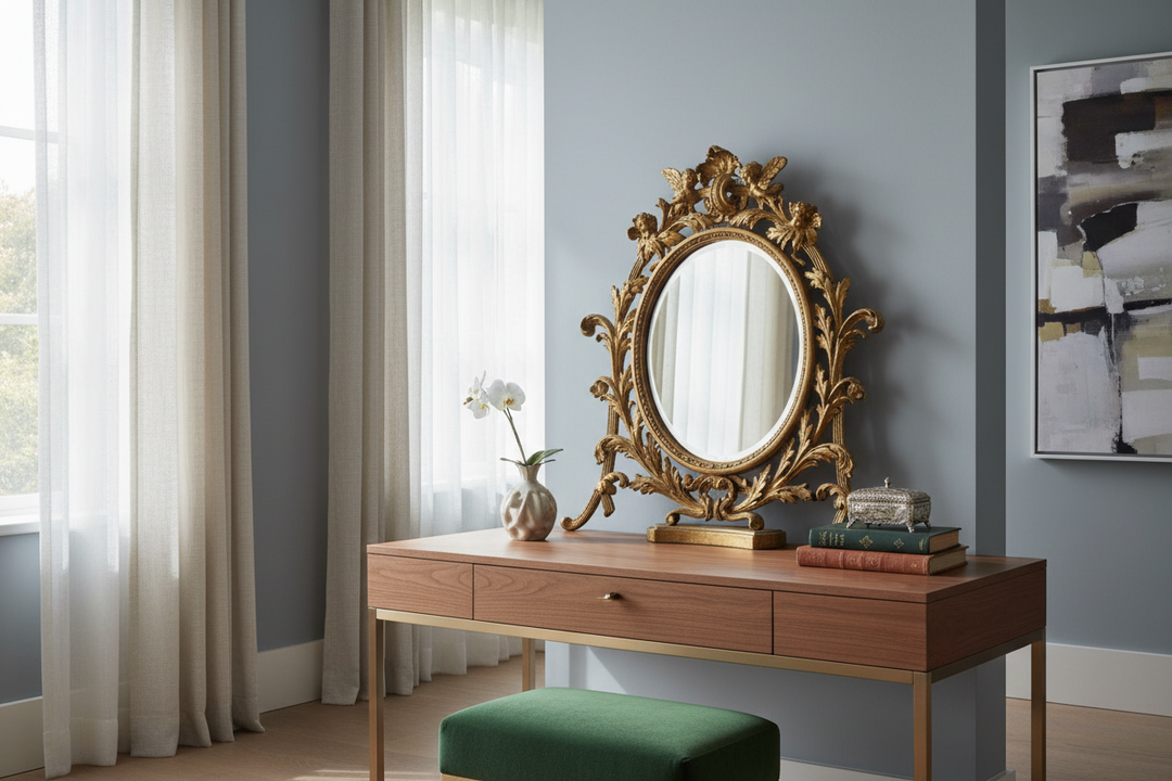 How to Style Antique Dressing Table Mirrors for a High-End Look