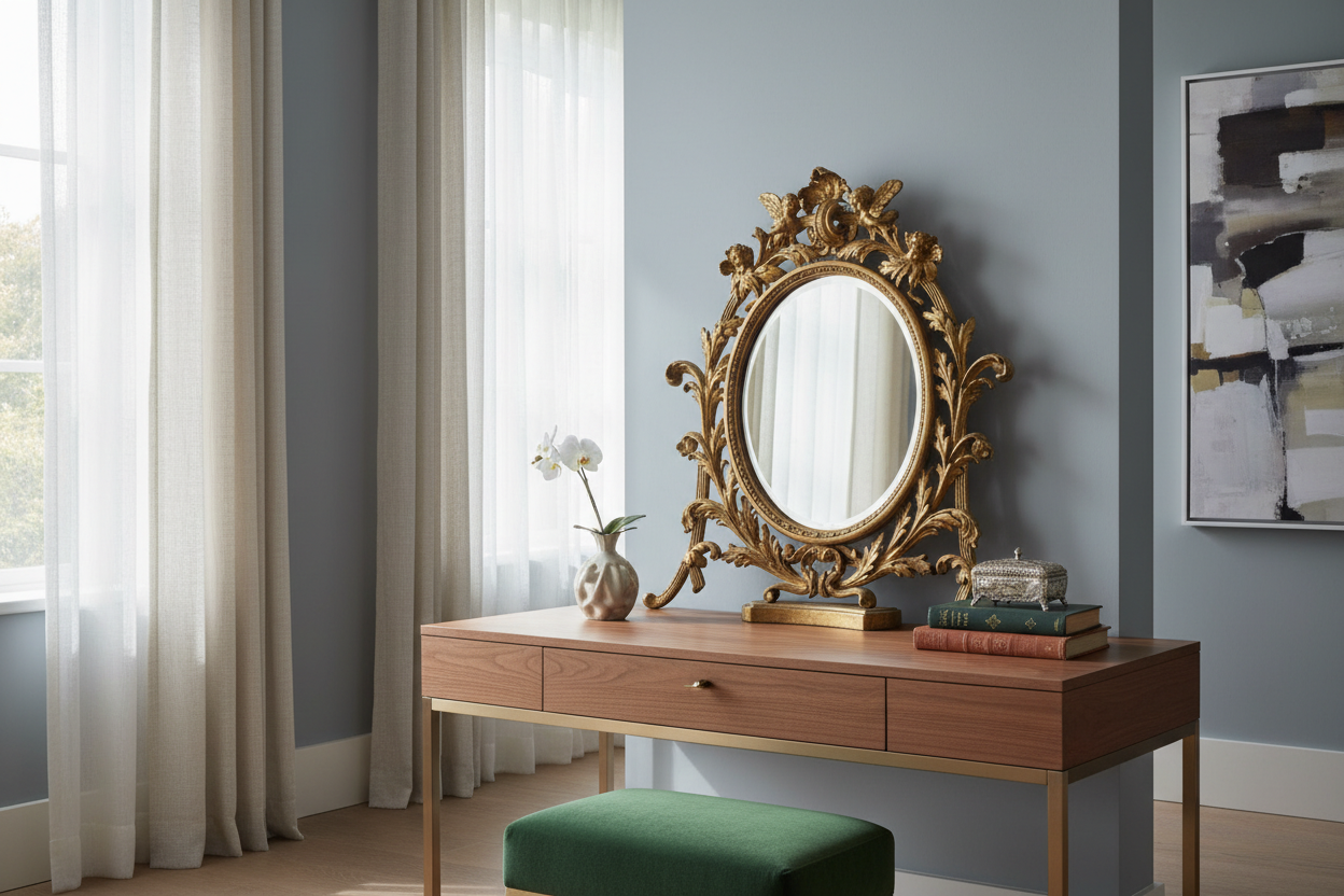 How to Style Antique Dressing Table Mirrors for a High-End Look