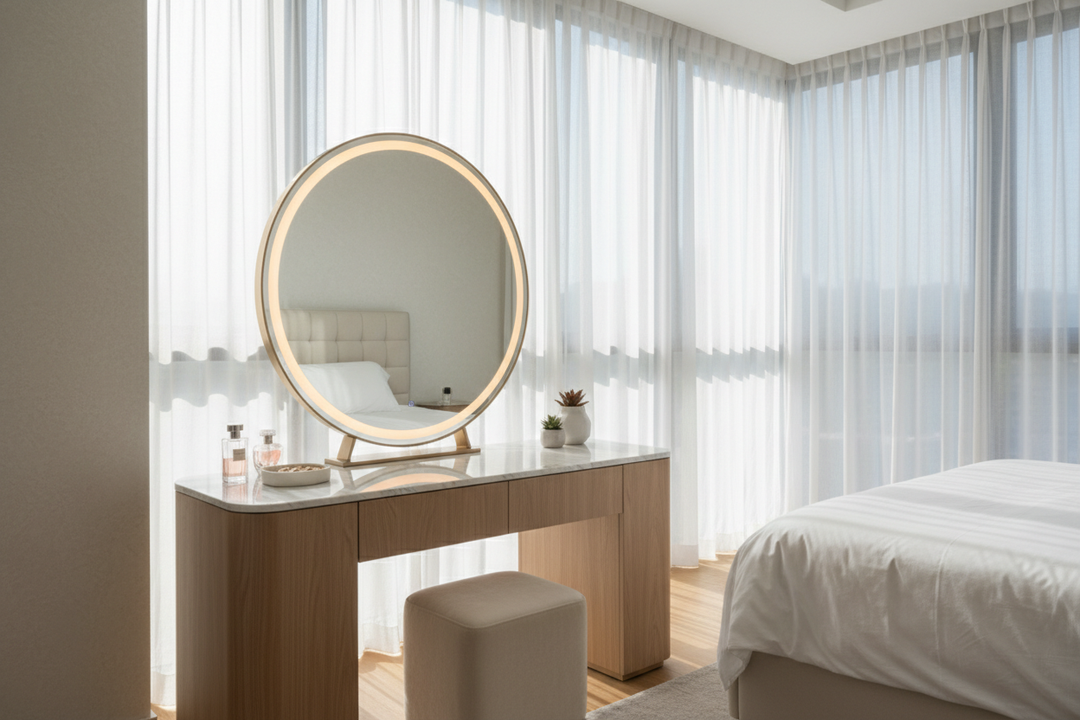 Dressing Tables With Lights On The Mirror: Designer Secrets