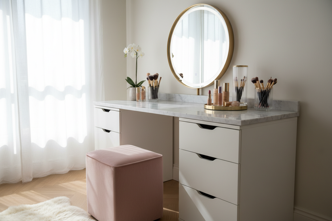 Ikea Vanity Makeup Stations: How to Get a High-End Look