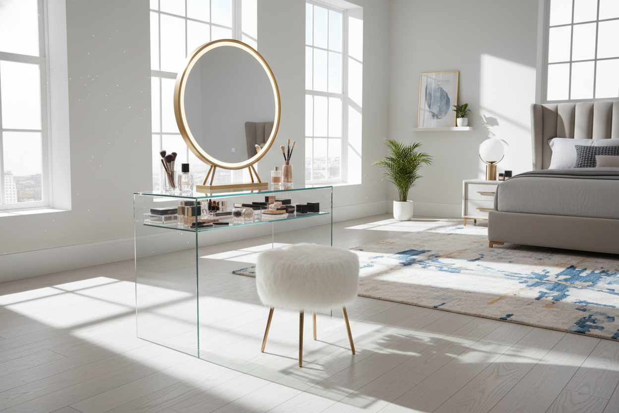 Makeup Vanity with Glass Top: What Furniture Stores Hide